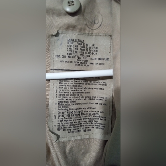 Men's Desert Cold Weather Camouflage Performance Jacket - Picture 2 of 4